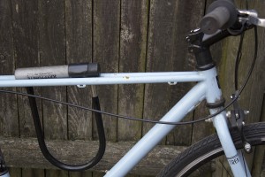 bike lock on bike