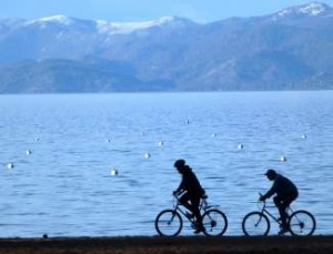 Biking Near Lake