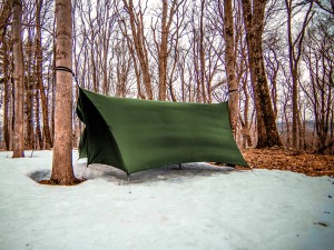 ENO HouseFly tarp in the snow