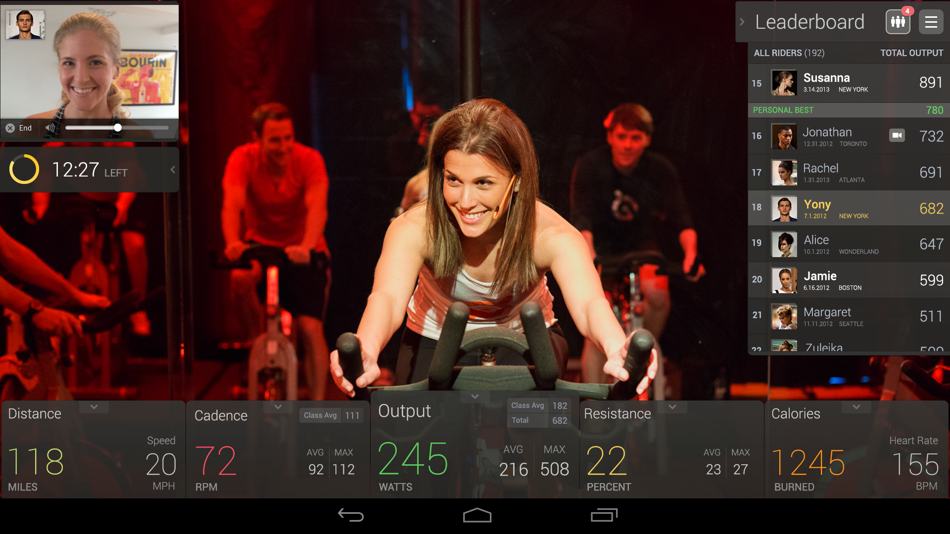 peloton cycle class