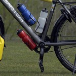 bike outfitted with panniers for touring